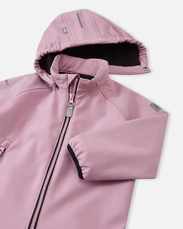 Комбінезон для дівчинки Reima Softshell Mjosa демісезонний рожево-чорний фото 3 Комбінезон для дівчинки Reima Softshell Mjosa демісезонний рожево-чорний фото 3