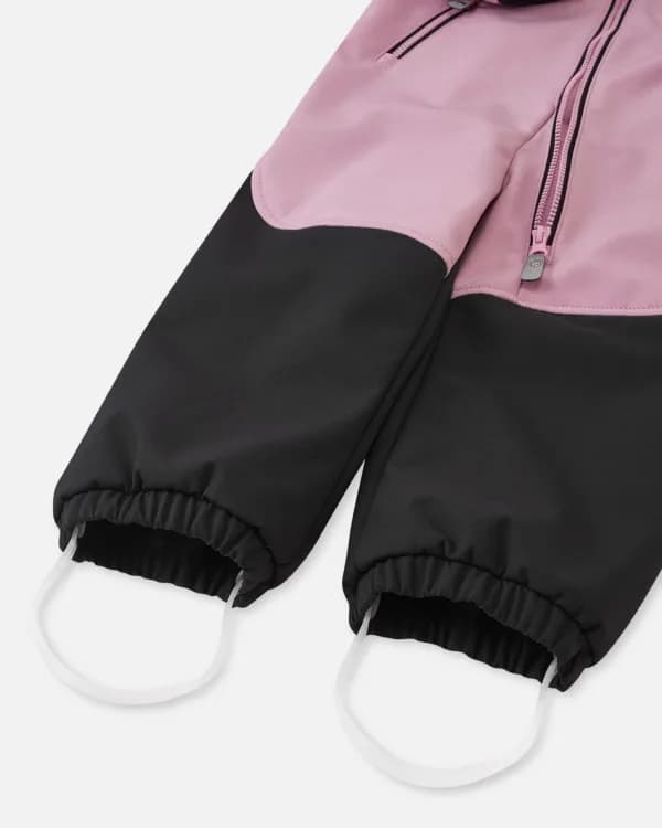 Комбінезон для дівчинки Reima Softshell Mjosa демісезонний рожево-чорний фото 4 Комбінезон для дівчинки Reima Softshell Mjosa демісезонний рожево-чорний фото 4
