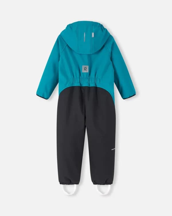 Комбінезон для хлопчика Reima Softshell Mjosa демісезонний бірюзово-чорний фото 2 Комбінезон для хлопчика Reima Softshell Mjosa демісезонний бірюзово-чорний фото 2