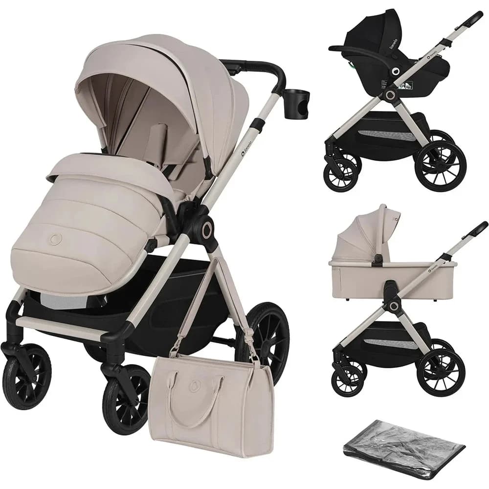 Коляска універсальна 3в1 Lionelo Layla Beige Sand LO-LAYLA 3IN1 BEIGE SAND фото 3 Коляска універсальна 3в1 Lionelo Layla Beige Sand LO-LAYLA 3IN1 BEIGE SAND фото 3