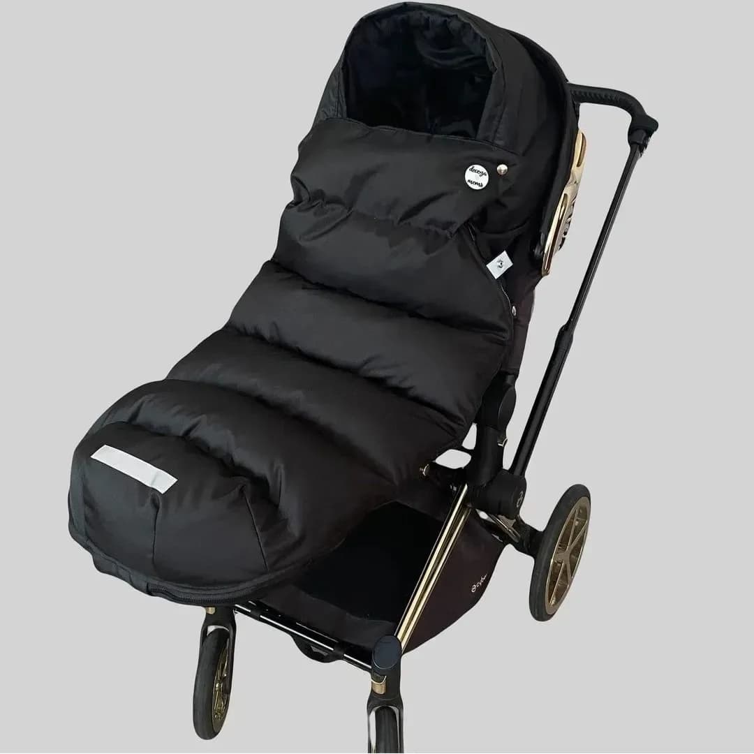 Зимовий футмуф на коляску Decoza Moms "Теплик" Чорний оксфорд 120х47 см futmuf120-O072-pl016 фото 3 Зимовий футмуф на коляску Decoza Moms "Теплик" Чорний оксфорд 120х47 см futmuf120-O072-pl016 фото 3