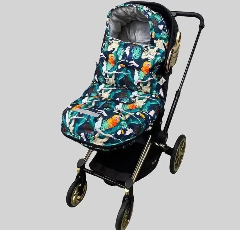 Зимовий футмуф на коляску Decoza Moms "Теплик" Джунглі 100х47 см futmuf100-OP122-pl017 фото 4 Зимовий футмуф на коляску Decoza Moms "Теплик" Джунглі 100х47 см futmuf100-OP122-pl017 фото 4