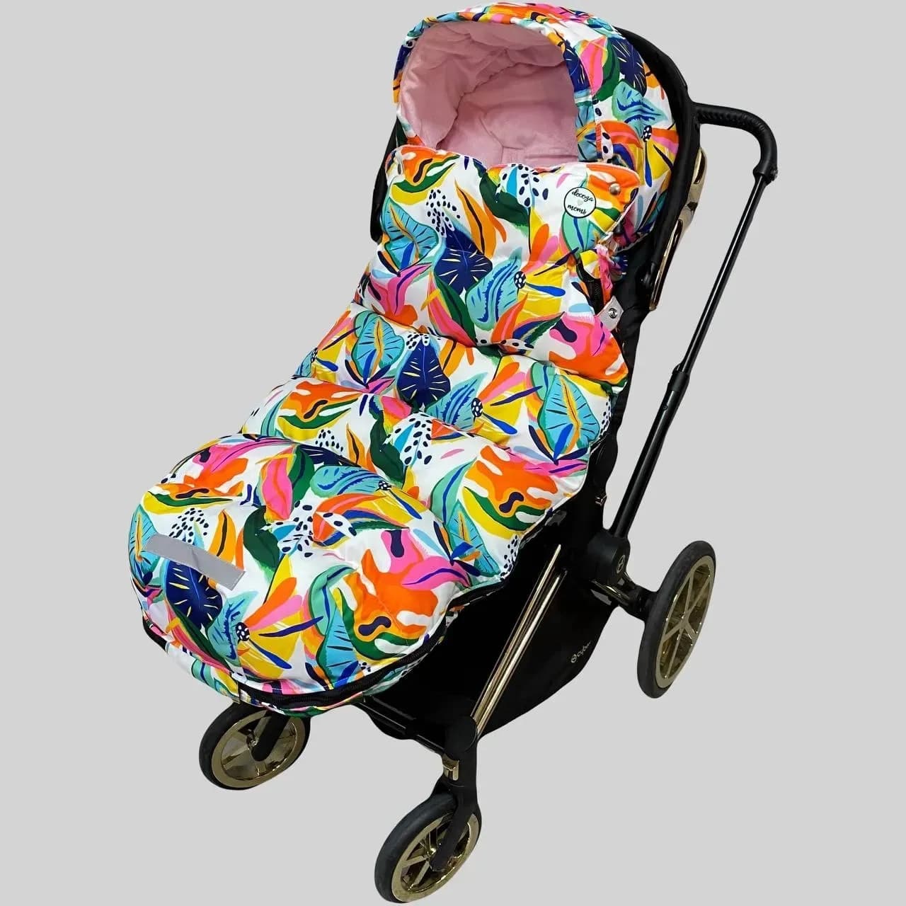 Зимовий футмуф на коляску Decoza Moms "Теплик" Листя кольорове 120х47 см futmuf120-OP128-pl004 фото 4 Зимовий футмуф на коляску Decoza Moms "Теплик" Листя кольорове 120х47 см futmuf120-OP128-pl004 фото 4